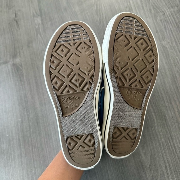 Converse All Star Chuck Taylor low top sneakers shoes blue kids size 3 - Picture 9 of 10